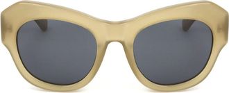 Linda Farrow DRIES VAN NOTEN DVN99 C14 Womens Sunglasses Green Size 53