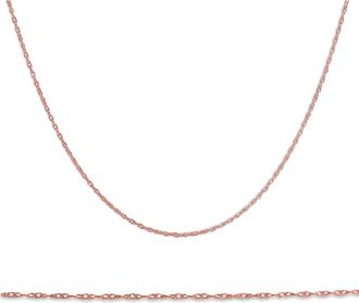 Pompeii3 Solid 14k Rose Gold 18 Chain With Spring Ring