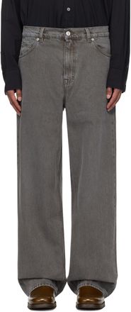 Our Legacy Third Cut jeans - men - stainless steel/Cotton Our Legacy Third Cut jeans - men - stainless steel/Cotton