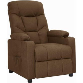vidaXL Sill&oacute;n Elevable Tela Marr&oacute;n Vidaxl