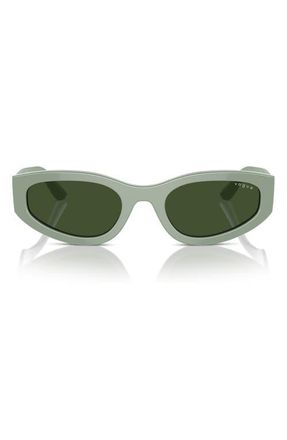 Vogue Eyewear 54mm Cat Eye Sunglasses in Green at Nordstrom