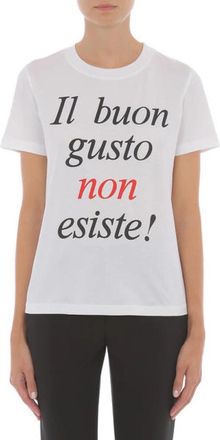 Moschino Archive Tshirt - Dames - T-shirts - Wit - S - Katoen - Tops