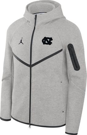 Nike North Carolina Tech Fleece Nike Mens College Full-Zip Hooded Jacket in Grey | 05L4086NNCN-R3D