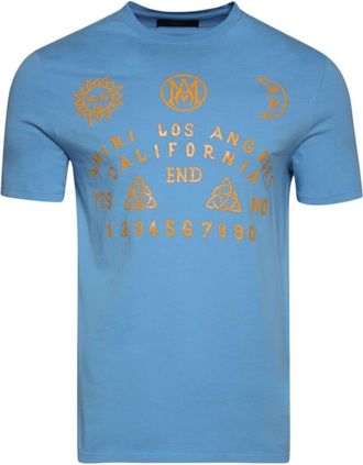 Amiri Ouija Board print T-shirt - men - Cotton - L - Blue