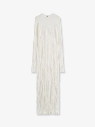 Toteme Vestito Crinkled in viscosa e materiale riciclato - TOTEME - gender_Woman