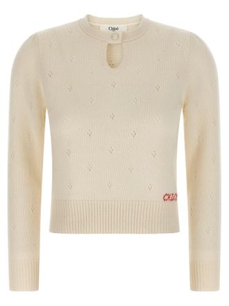Chloé Jacquard Logo Sweater