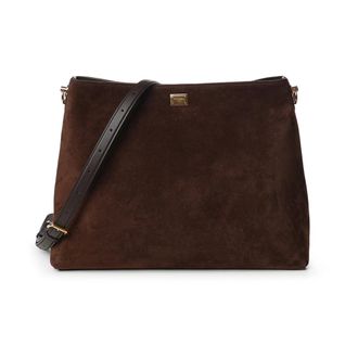 Dolce & Gabbana Tassen, Dames, Bruin, ONE Size, Leer, Vittoria Schoudertas