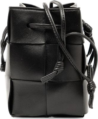 Bottega Veneta Borsa a secchiello Intrecciato Cassette Maxi in nappa 2012-2025 - Nero