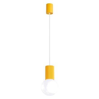 Sollux Lighting L&aacute;mpara colgantes amarillo aluminio/vidrio alt. 120 cm