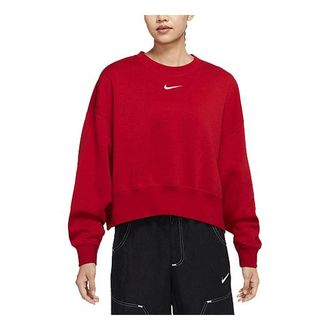 Nike (WMNS) Nike CNY New Years Edition Loose Casual Knit Sports Long Sleeves Hoodie Red DR7842-687