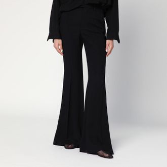 Balenciaga Black flared pants in viscose