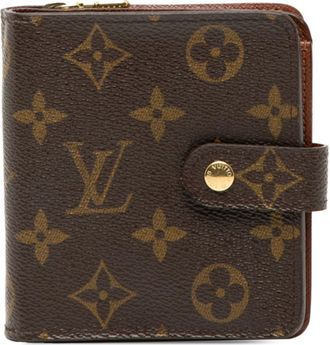 Louis Vuitton Monogram Brown Pvc Leather Wallet (Bi-Fold) (Pre-Owned)
