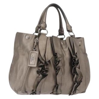 Prada Pre-owned Vintage Leren Handtas - Dames - Vintage Handtas - Grijs - ONE Size - Leer - Vintage