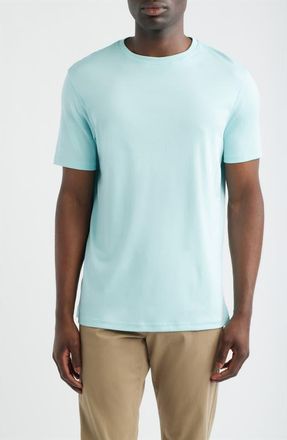 Robert Barakett Georgia Pima Cotton T-Shirt in Bright Aqua at Nordstrom, Size Xx-Large