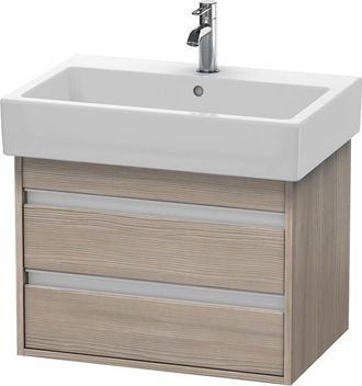 Duravit Duravit Ketho Tocador De Pared 6624, 2 Cajones, 650mm, Para Vero, Color (frente/cuerpo): Decoraci&oacute;n Pino Plata - Kt662403131