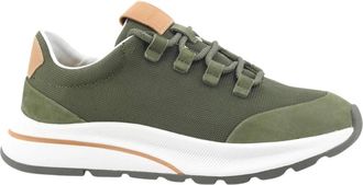 Geox Sneakers - Heren - Sneakers - Groen - 41 EU - Leer - Schoenen