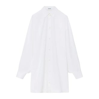 Loewe Camisa de Algod&oacute;n - Blouses & Shirts - Mujer - Blanco - 2XS