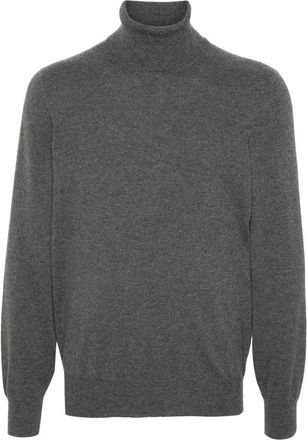 Brunello Cucinelli MenS Grey Turtleneck Sweater, Size 44