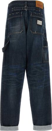 Dolce & Gabbana Mens Dark Blue Denim Jeans Varianteabbinata
