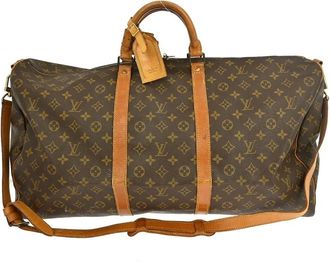 Louis Vuitton Pre-owned Weekend Bags, female, Brown, Size: ONE SIZE Pre-owned Keepall Travel Duffle Bag