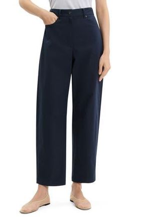 Theory Curve Leg Cotton Chino Pants in Nocturne Navy at Nordstrom Rack, Size 8
