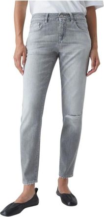 Closed Dames, Jeans, Grijs, Maat: W28 Katoen
