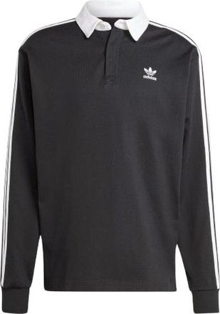 adidas ADICOLOR Long-sleeved Polo Shirt Black IZ4806