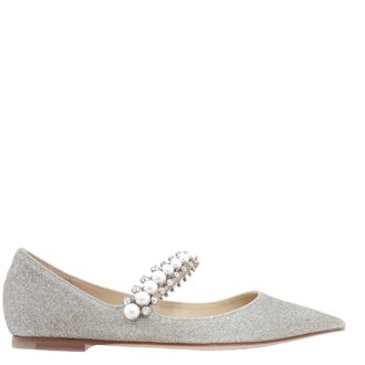 Jimmy Choo London Baily Pointed-Toe Ballerina Flats