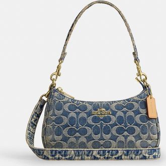 Coach Teri Shoulder Bag In Signature Regenerative Cotton Denim