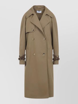 Moschino belted trench coat double breasted design