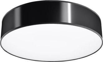 Sollux Lighting Lámpara de techo negro cloruro de polivinilo alt. 11 cm