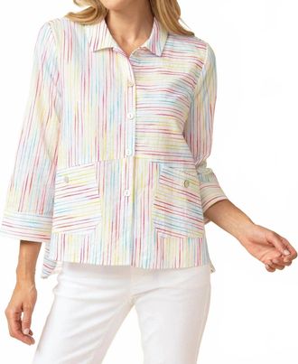 Habitat Ferris Wheel Shirt In Carnival Stripe