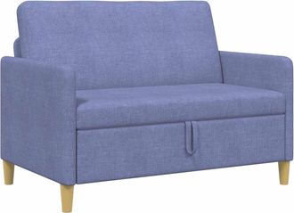 vidaXL Sof&aacute; Con Almacenamiento Azul Jeans 122 X 78 X 87 Cm Poli&eacute;ster Vidaxl