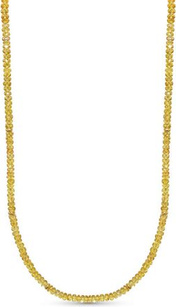 Jewelmak 14K 59.00 Ct. Tw. Yellow Sapphire Necklace