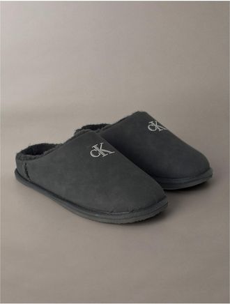 Calvin Klein Mens Mens Rylen Slipper - Black - 11