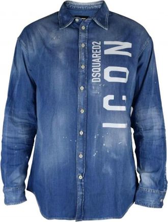 Dsquared2 Hombre, Camisas, Azul, Talla: S