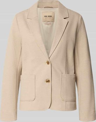 Mos Mosh Regular Fit Blazer mit Viskose-Anteil Modell Vega Daisi in Beige Melange, Gr&ouml;&szlig;e 34