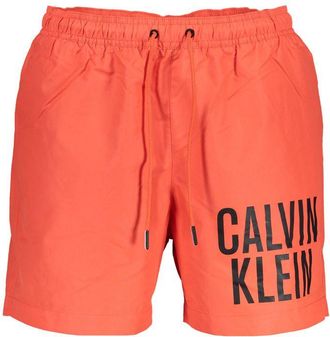 Calvin Klein Rood Gerecycled Polyester Heren Zwemshort