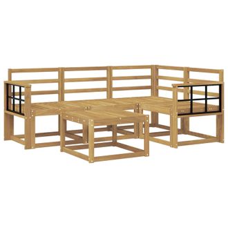 vidaXL Conjunto De Sof&aacute;s De Exterior 5 Pcs Blanco 59 X 59 X 37 Cm Vidaxl