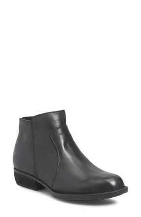 B&oslash;rn Rani Waterproof Bootie in Black Leather at Nordstrom Rack, Size 8.5