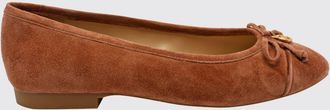 Michael Kors Ballerine Piper Flex in camoscio con fiocco e logo MK