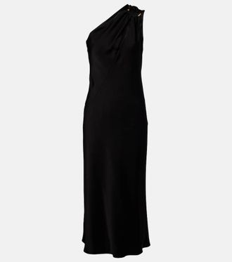 Max Mara Entrata satin midi dress