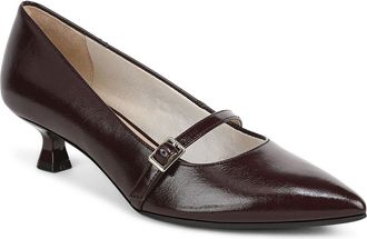 Life Stride Madelyn Mary Jane Pointed Toe Kitten Heel Pump in Chocolate Plum at Nordstrom, Size 8.5