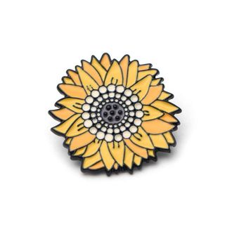 Generic Sunflower Brooches Label Pin Badges Jacket Shirts Bag Decor Convenient Handled