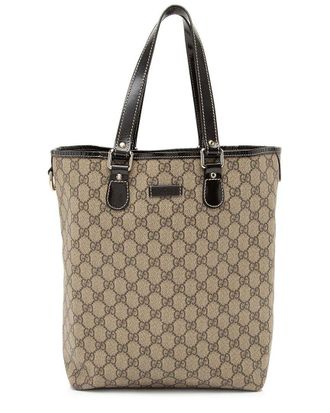 Gucci Beige Gg Supreme Canvas N/S Tote (Authentic Pre-Loved)