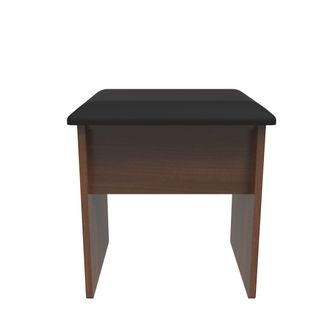 Welcome Furniture Sofia Ready Assembled Stool in Noche Walnut - Welcome Furniture | TJ Hughes