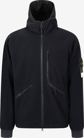 Stone Island Kurze Wollblouson mit Stehkragen