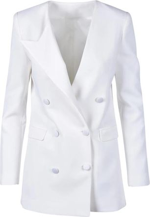 Costume National Blazers - Dames - Blazers - Wit - 2XL - Leer - Jassen
