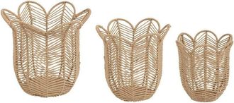 Atmosphera Atmosphera - Juego De 3 Cestas The Floral Cr&eacute;ateur DInt&eacute;rieur