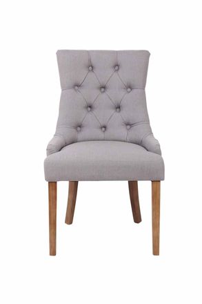 Clp Clp - Silla De Comedor Aberdeen En Tela Gris Antiguo Claro